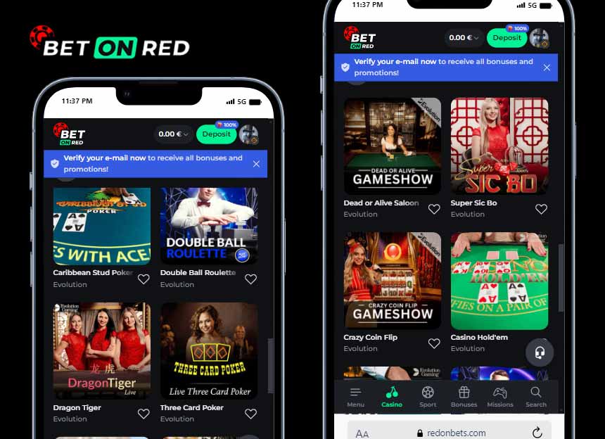 The Live Casino of BetOnRed